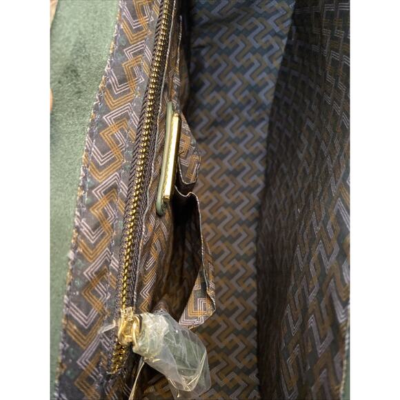 STEVEN BY STEVE MADDEN XL Leather Tapestry Crossbody Carpet Shoulder Bag NEW - Picture 12 of 16